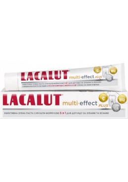 Зубная паста Lacalut Мульти-эффект Плюс, 75 мл